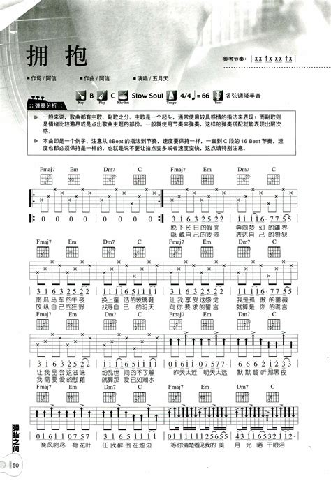 擁抱（彈指之間版） 五月天 吉他谱 Chord4