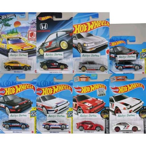 HONDA HOT WHEELS Hotwheels 風火輪 年本田 cr x crx 本田版硬件速度圖形夜間 蝦皮購物