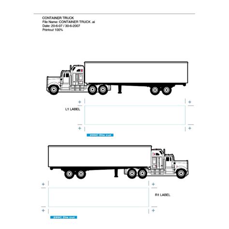 Truck Container Ai Royalty Free Stock Free Vector