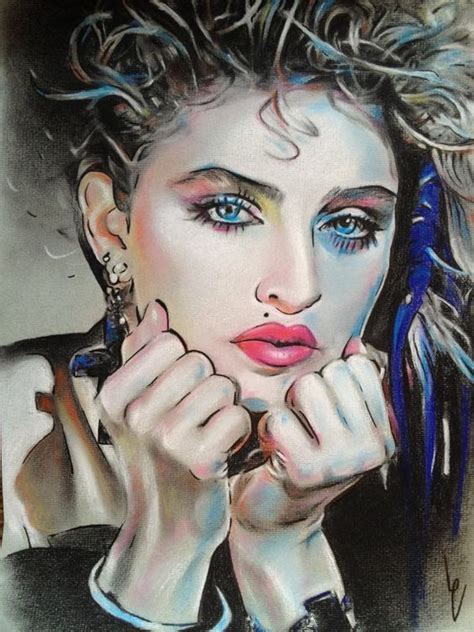 Pin by Marja Pitkäranta on musiikki Madonna art Pastel drawing