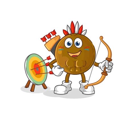 Premium Vector Avocado Stone Native American Tribe Cartoon Mascot Vector