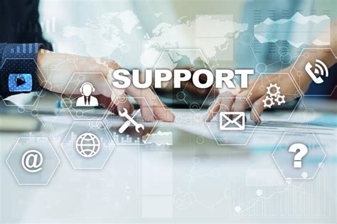 Technical Support. Customer Help. Business and Technology Concept ...