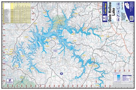 Dale Hollow Lake Waterproof Map #1708 – Kingfisher Maps, Inc.