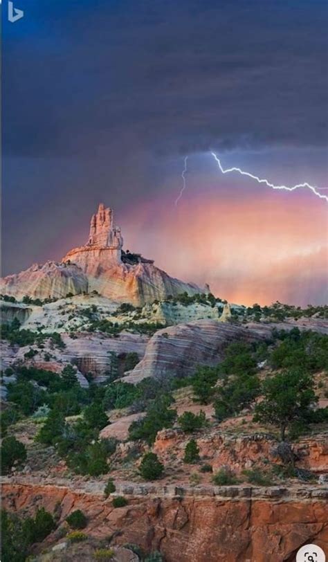 Solve Lightning In The Desert Jigsaw Puzzle Online With 40 Pieces