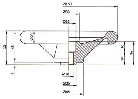 Гайка из технополимера М 18 NIOB FLUID 6036 V3