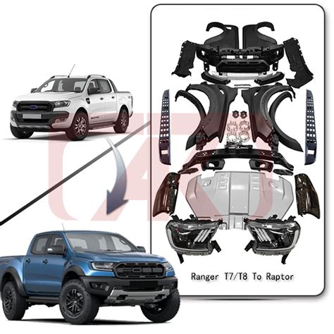 Facelift Conversion Body Kit Front Bumper Upgrade Bodykit For Ranger T6