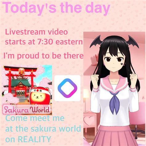 Can you believe that today’s the livestream! meet me at the sakura ...