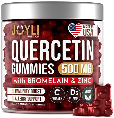 JOYLI Quercetin Gummies Quercetin With Bromelain Zinc Vitamin C