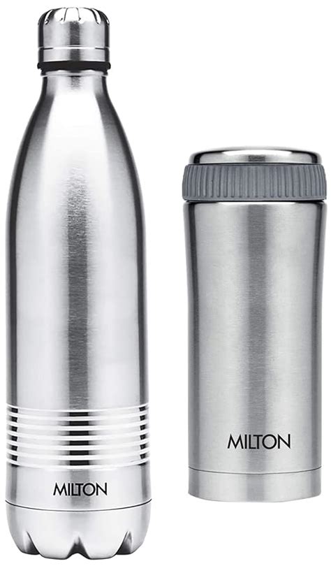 Milton Thermosteel Duo Deluxe Ml Steelplain Milton Aqua