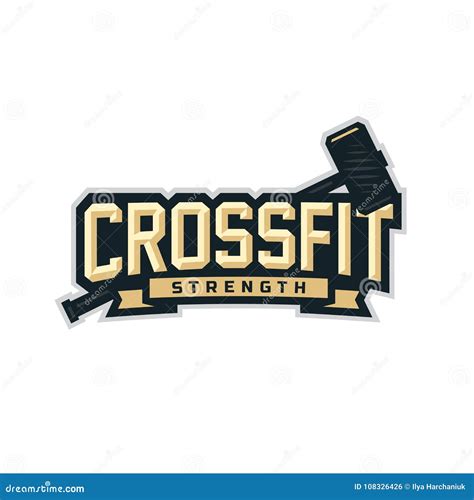 Modern Vector Professional Logo Emblem For Crossfit Stock Illustration