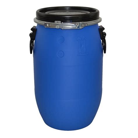 L Litre Open Top Plastic Storage Drum Barrel Keg With Lid Food Grade