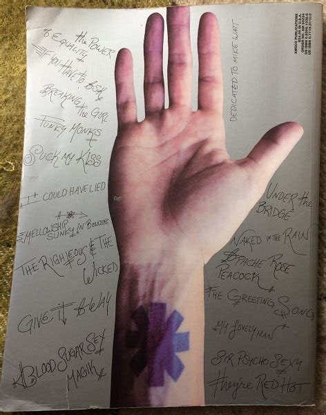 Red Hot Chili Peppers Blood Sugar Sex Magik Guitar Bass Tablature Edition Paperback Book