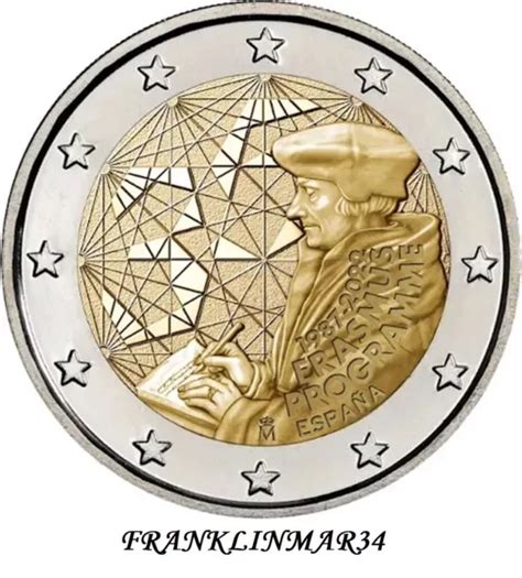 MONEDA CONMEMORATIVA DE 2 Euros De España 2022 Erasmus Sin Circular