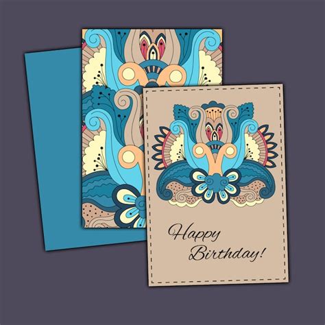 Набор поздравительных открыток | Премиум векторы