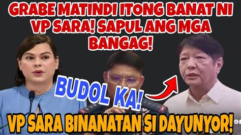 Naku Po Ito Na Vp Sara Nanawagan Na Sa Sambayanang Pilipino Vp Sara