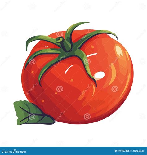 Huerto Fresco De Tomate Jugoso Y Maduro Ilustraci N Del Vector