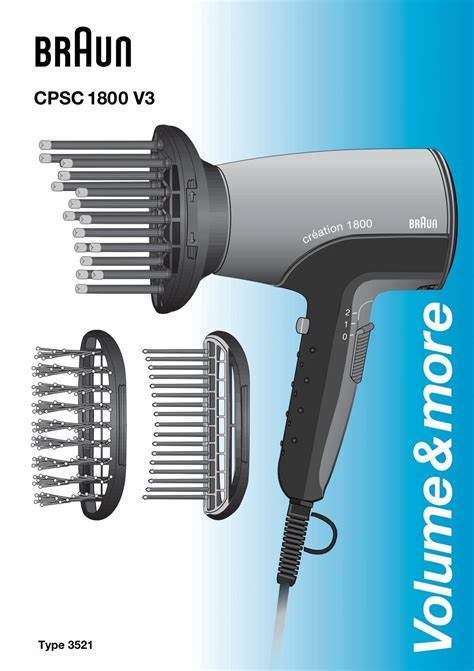 Braun creation 1800-CPSC1800 - CPSC1800 V3, Volume&more DE, UK, FR, ES ...
