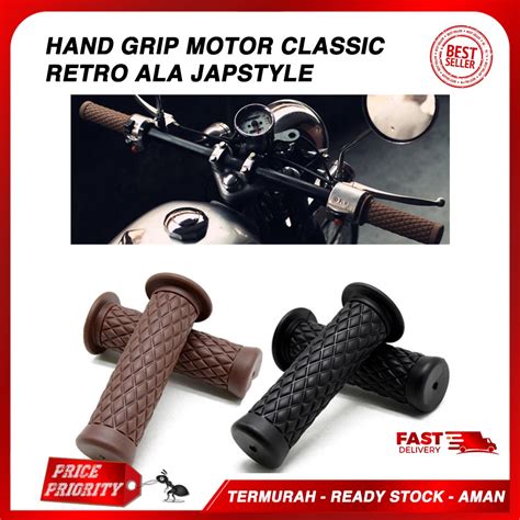 Jual Hand Grip Motor Japstyle Retro Classic Motif Wajik Thailook