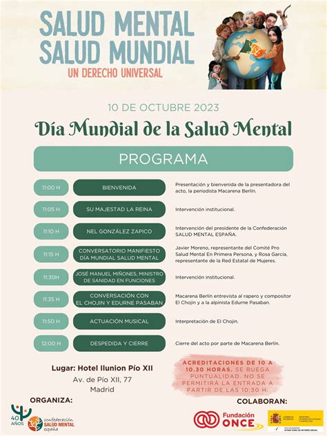 Acto Conmemorativo Día Mundial De La Salud Mental 2023 Confederación