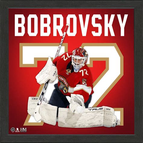 Sergei Bobrovsky Florida Panthers IMPACT Jersey Frame | Shop the Sun ...