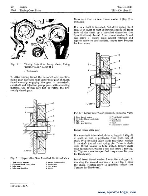 John Deere 2040 Tractor TM4300 Technical Manual PDF