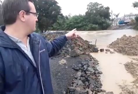 Fortes Chuvas Interditam Desvio Da Br Em Pouso Redondo Testo Not Cias