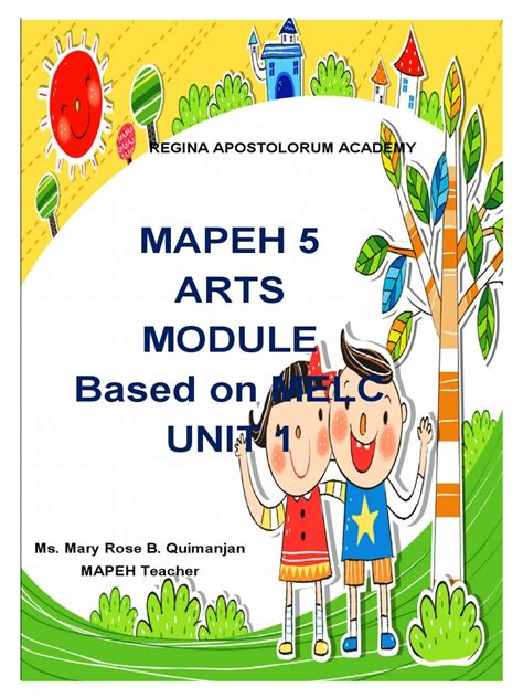 soft copy  mapeh   drawing art media