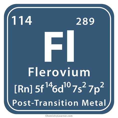 Flerovium Facts, Symbol, Discovery, Properties, Uses
