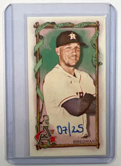 Alex Bregman Topps Allen Ginter Mini Ssp Brooklyn Back