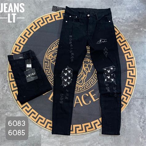 Mua Quần Jean Vá Thỏ Khóa Rách Họa Tiết Thời Trang Nam Hot Trend 2022 giá rẻ nhất TecKi Vn