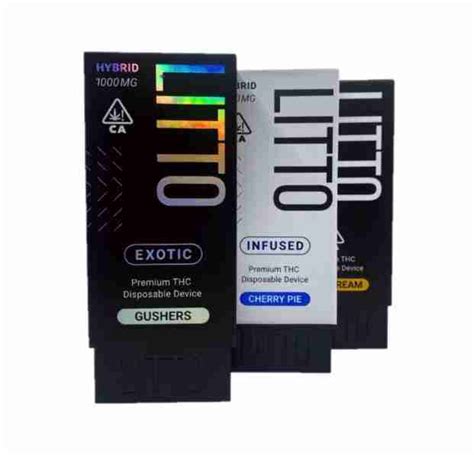 Litto Disposable Vape Set 1 Gram Uk 420 Smoke Dispensary Uk
