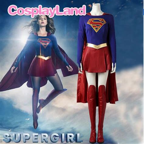 Supergirl Costume Cosplay Outfit 2017 Superhero SuperGirl Kara Zor El ...