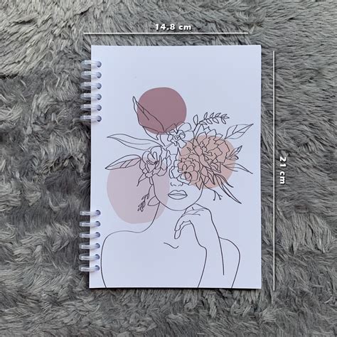 Jual Notebook A Aesthetic Siluet Woman Buku Tulis Besar Notebook