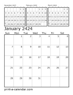 Download 2424 Printable Calendars