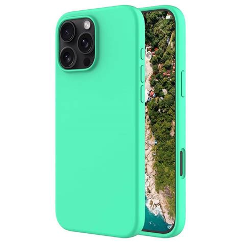 Kjøp Spearmint Liquid silikondeksel Apple iPhone 16 Pro Max