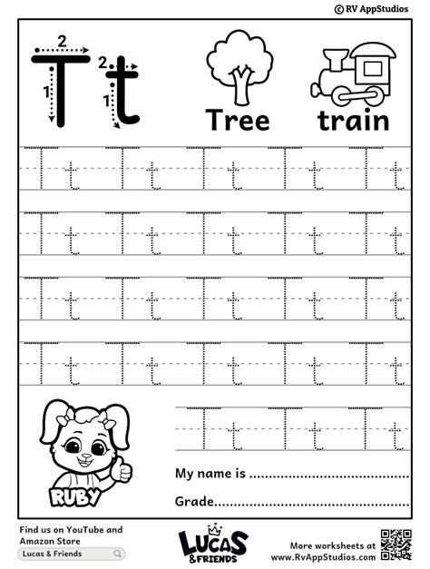 Fun Free Letter T Worksheets | Printable PDFs - Printables for Everyone