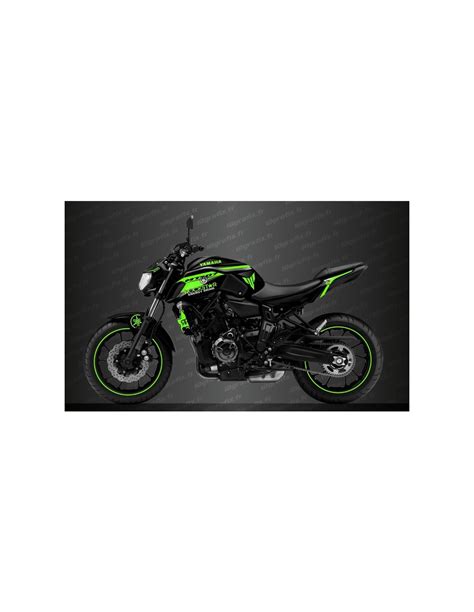 Kit deco Rockstar Edició Verd IDgrafix Yamaha MT 07 després