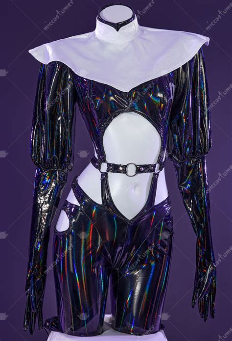 Gothic Nun Sexy Lingerie Set Halloween Sexy Cutout Bodysuit Jumpsuit Costume Top Quality