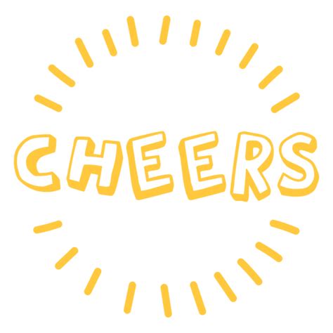 Cheers Doodle Lettering Quote Png And Svg Design For T Shirts