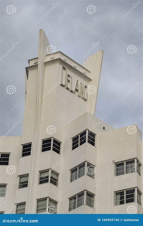 Detail Of The Delano Hotel South Beach Miami Florida Editorial Image