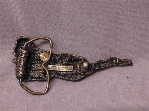 Lot Vintage Capt Hawks Nude Woman Belt Buckle