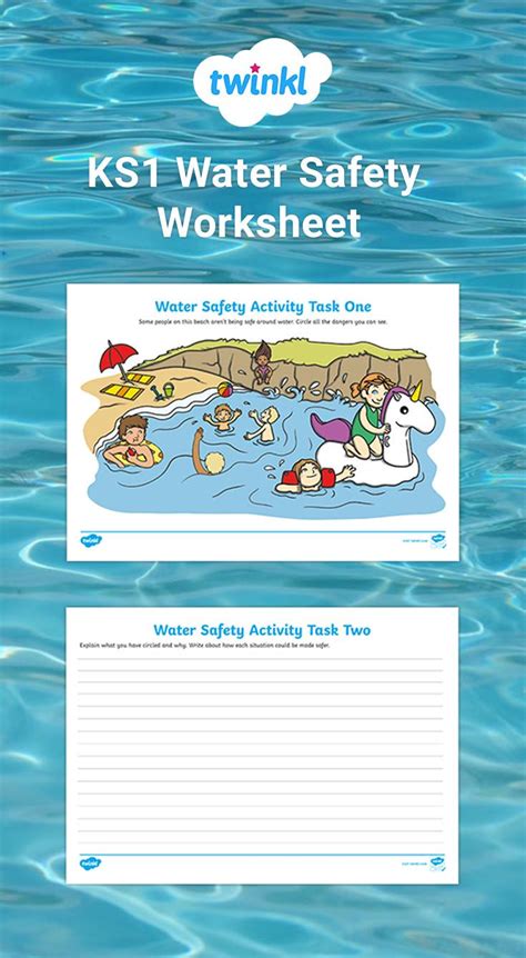Ks1 Water Safety Worksheet Teach Children About Water Safety