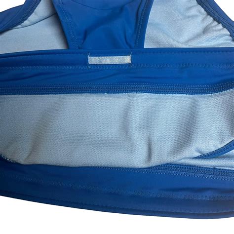 Title Nine Lehua Bikini Bottom Solid Blue Large Depop