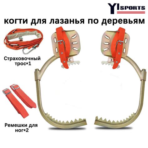 Кошки для лазания по деревьям, набор шипов артефакт деревьям с ...