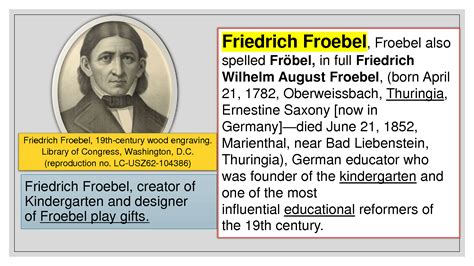 SOLUTION: Friedrich froebel s concept of kindergarten - Studypool