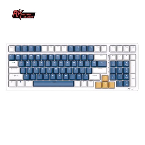 Jual 2 4G Wireless Bluetooth Mechanical Keyboard Tri Mode 100 Keys RGB Backlit Hot Swappable