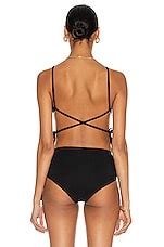 Christopher Esber Wrapped Tie Bikini Top In Black Fwrd