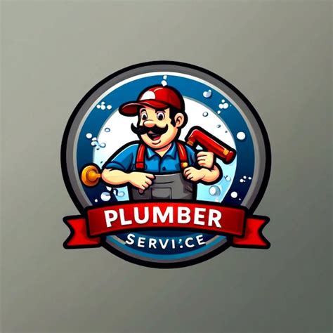 Premium Photo Professional Plumber Service Logo Design Creative