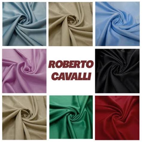 Jual Kain Satin Roberto Cavali Silky Sateen Original Shopee Indonesia