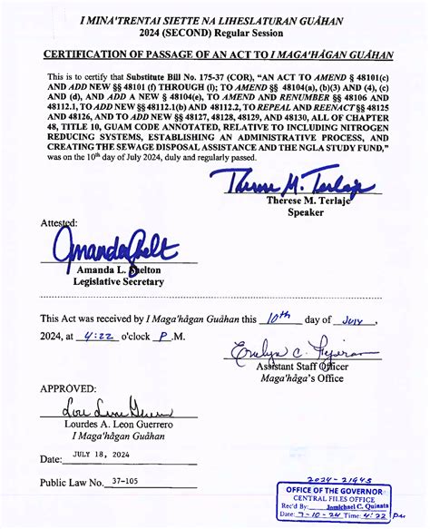 UPDATED: Septic System Requirements – As of July 19, 2024 - Guam